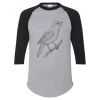 Unisex Three-Quarter Raglan Sleeve Baseball Jersey T-Shirt Thumbnail