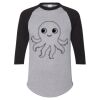 Unisex Three-Quarter Raglan Sleeve Baseball Jersey T-Shirt Thumbnail