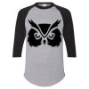 Unisex Three-Quarter Raglan Sleeve Baseball Jersey T-Shirt Thumbnail