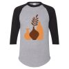 Unisex Three-Quarter Raglan Sleeve Baseball Jersey T-Shirt Thumbnail