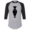 Unisex Three-Quarter Raglan Sleeve Baseball Jersey T-Shirt Thumbnail