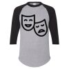 Unisex Three-Quarter Raglan Sleeve Baseball Jersey T-Shirt Thumbnail