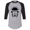 Unisex Three-Quarter Raglan Sleeve Baseball Jersey T-Shirt Thumbnail