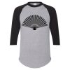Unisex Three-Quarter Raglan Sleeve Baseball Jersey T-Shirt Thumbnail