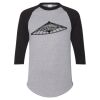 Unisex Three-Quarter Raglan Sleeve Baseball Jersey T-Shirt Thumbnail