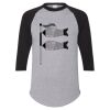 Unisex Three-Quarter Raglan Sleeve Baseball Jersey T-Shirt Thumbnail