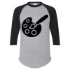 Unisex Three-Quarter Raglan Sleeve Baseball Jersey T-Shirt Thumbnail