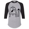 Unisex Three-Quarter Raglan Sleeve Baseball Jersey T-Shirt Thumbnail