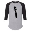 Unisex Three-Quarter Raglan Sleeve Baseball Jersey T-Shirt Thumbnail