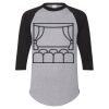Unisex Three-Quarter Raglan Sleeve Baseball Jersey T-Shirt Thumbnail