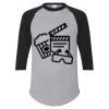 Unisex Three-Quarter Raglan Sleeve Baseball Jersey T-Shirt Thumbnail