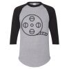 Unisex Three-Quarter Raglan Sleeve Baseball Jersey T-Shirt Thumbnail