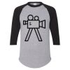 Unisex Three-Quarter Raglan Sleeve Baseball Jersey T-Shirt Thumbnail