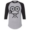 Unisex Three-Quarter Raglan Sleeve Baseball Jersey T-Shirt Thumbnail