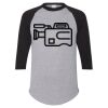 Unisex Three-Quarter Raglan Sleeve Baseball Jersey T-Shirt Thumbnail
