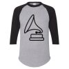 Unisex Three-Quarter Raglan Sleeve Baseball Jersey T-Shirt Thumbnail