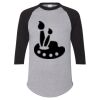 Unisex Three-Quarter Raglan Sleeve Baseball Jersey T-Shirt Thumbnail
