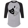 Unisex Three-Quarter Raglan Sleeve Baseball Jersey T-Shirt Thumbnail