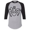 Unisex Three-Quarter Raglan Sleeve Baseball Jersey T-Shirt Thumbnail