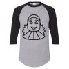 Unisex Three-Quarter Raglan Sleeve Baseball Jersey T-Shirt Thumbnail