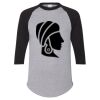 Unisex Three-Quarter Raglan Sleeve Baseball Jersey T-Shirt Thumbnail