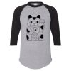 Unisex Three-Quarter Raglan Sleeve Baseball Jersey T-Shirt Thumbnail