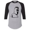 Unisex Three-Quarter Raglan Sleeve Baseball Jersey T-Shirt Thumbnail