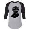 Unisex Three-Quarter Raglan Sleeve Baseball Jersey T-Shirt Thumbnail