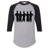 Unisex Three-Quarter Raglan Sleeve Baseball Jersey T-Shirt Thumbnail
