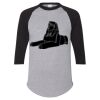 Unisex Three-Quarter Raglan Sleeve Baseball Jersey T-Shirt Thumbnail