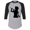 Unisex Three-Quarter Raglan Sleeve Baseball Jersey T-Shirt Thumbnail