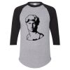 Unisex Three-Quarter Raglan Sleeve Baseball Jersey T-Shirt Thumbnail