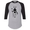 Unisex Three-Quarter Raglan Sleeve Baseball Jersey T-Shirt Thumbnail