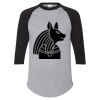 Unisex Three-Quarter Raglan Sleeve Baseball Jersey T-Shirt Thumbnail