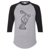 Unisex Three-Quarter Raglan Sleeve Baseball Jersey T-Shirt Thumbnail
