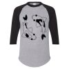 Unisex Three-Quarter Raglan Sleeve Baseball Jersey T-Shirt Thumbnail