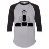 Unisex Three-Quarter Raglan Sleeve Baseball Jersey T-Shirt Thumbnail