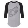 Unisex Three-Quarter Raglan Sleeve Baseball Jersey T-Shirt Thumbnail