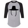 Unisex Three-Quarter Raglan Sleeve Baseball Jersey T-Shirt Thumbnail
