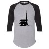 Unisex Three-Quarter Raglan Sleeve Baseball Jersey T-Shirt Thumbnail