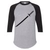Unisex Three-Quarter Raglan Sleeve Baseball Jersey T-Shirt Thumbnail
