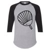 Unisex Three-Quarter Raglan Sleeve Baseball Jersey T-Shirt Thumbnail