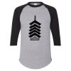 Unisex Three-Quarter Raglan Sleeve Baseball Jersey T-Shirt Thumbnail