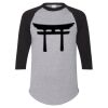 Unisex Three-Quarter Raglan Sleeve Baseball Jersey T-Shirt Thumbnail
