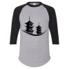 Unisex Three-Quarter Raglan Sleeve Baseball Jersey T-Shirt Thumbnail