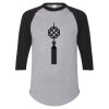 Unisex Three-Quarter Raglan Sleeve Baseball Jersey T-Shirt Thumbnail