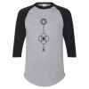 Unisex Three-Quarter Raglan Sleeve Baseball Jersey T-Shirt Thumbnail