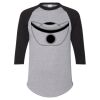 Unisex Three-Quarter Raglan Sleeve Baseball Jersey T-Shirt Thumbnail