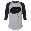 Unisex Three-Quarter Raglan Sleeve Baseball Jersey T-Shirt Thumbnail