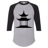 Unisex Three-Quarter Raglan Sleeve Baseball Jersey T-Shirt Thumbnail